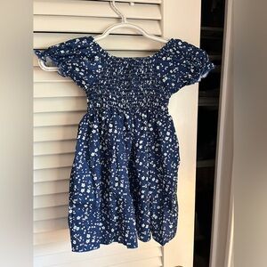 New Floral Blue Girls Florial Dress